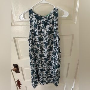 Green & Black Floral Dress